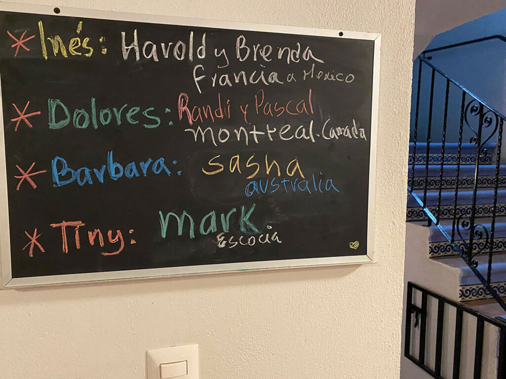 guest list at zandoyo bed & breakfast