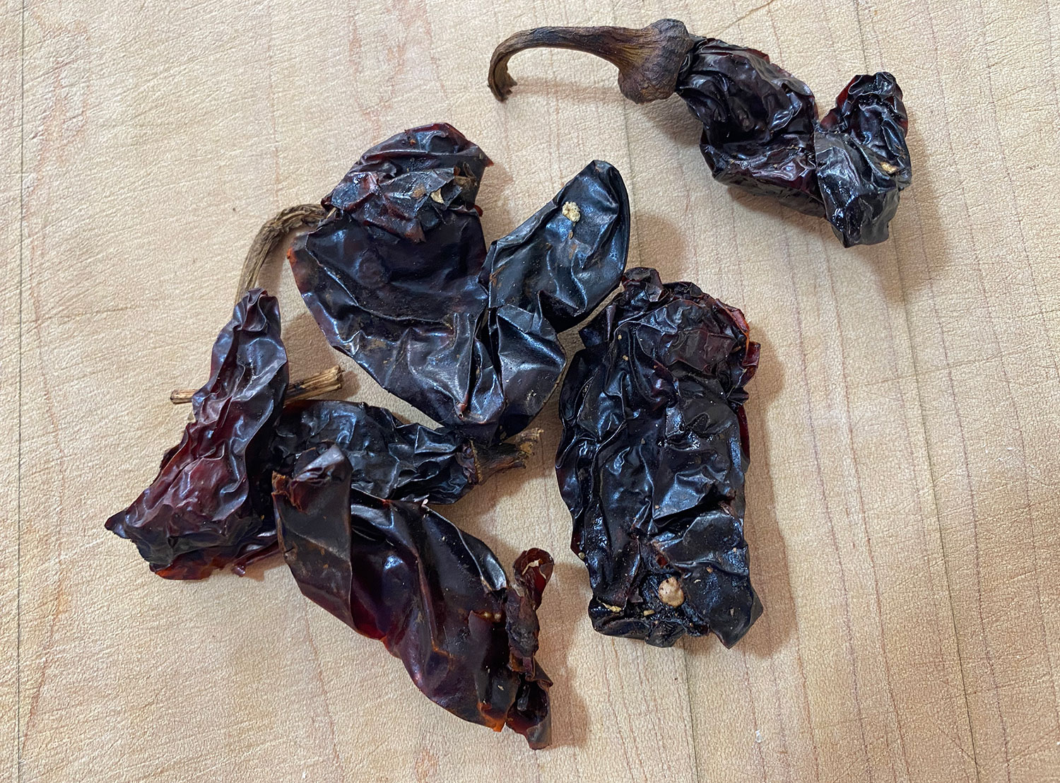 chiles que se usan en la receta de salsa morita de Zandoyo